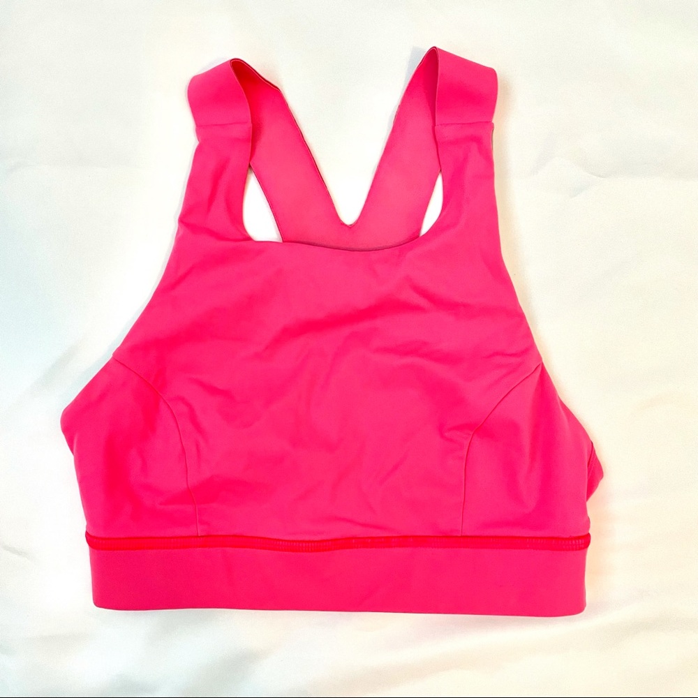 Lululemon Sports Bra Size 4 Bright Pink